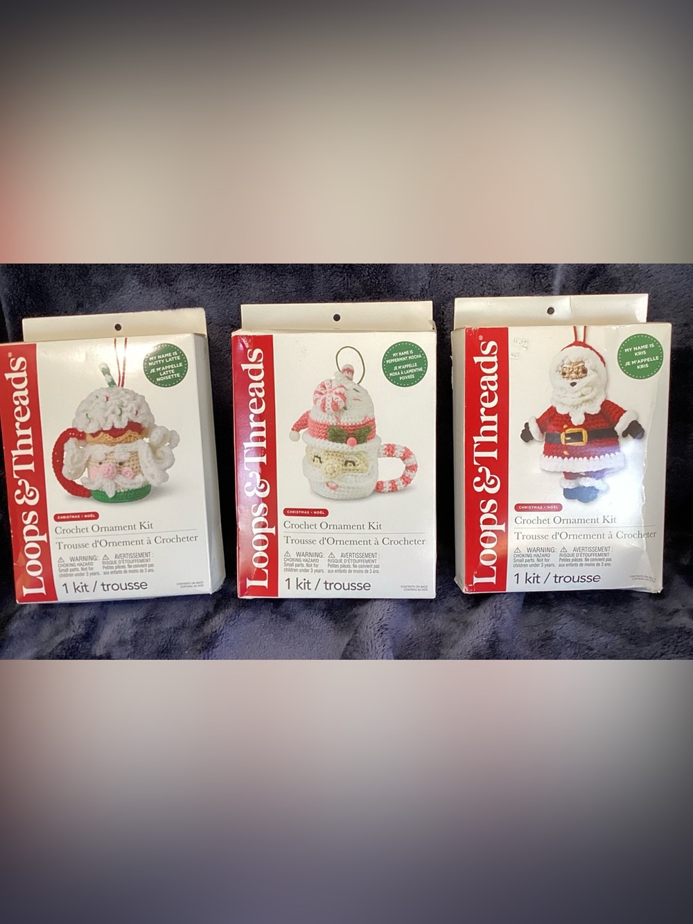 Christmas crochet ornament kits, LOOPS & THREADS (3)